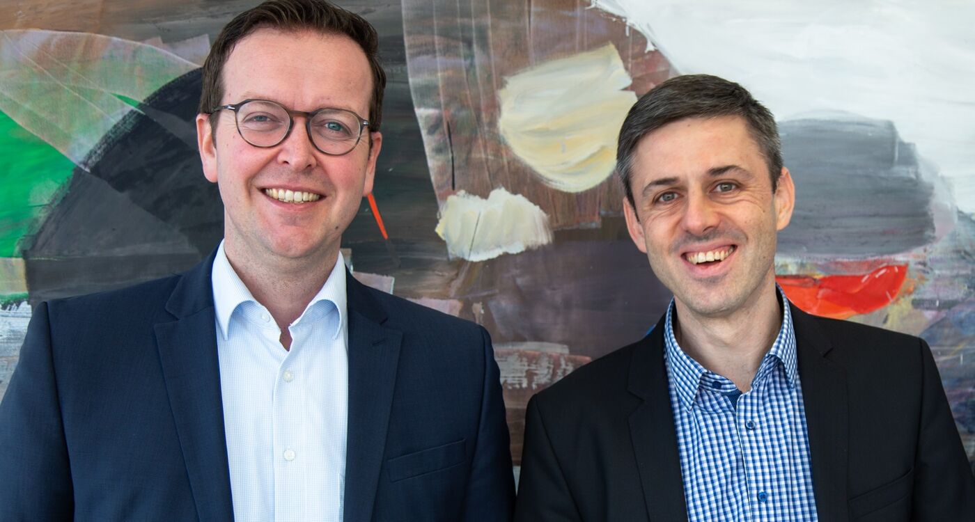 Christian Rill und Michael Schöngart, geschäftsführende Gesellschafter von Schöngart, Schürle & Rill Baufinanzierungen